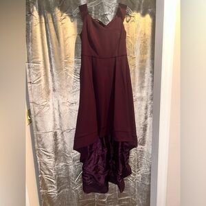 Calvin Klein Burgundy Evening Dress